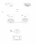 Flywheel Diagram and Parts List for 42E707-2631-E2  Briggs and Stratton Engine